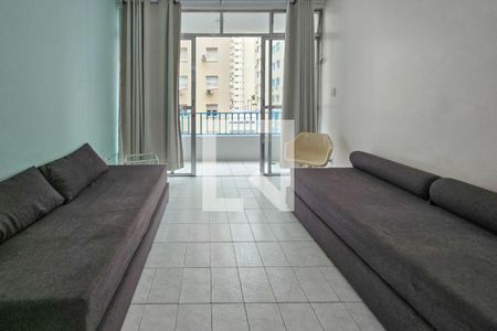 Sala de apartamento para alugar com 1 quarto, 71m² em Centro, Guarujá