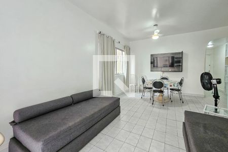 Sala de apartamento para alugar com 1 quarto, 71m² em Centro, Guarujá