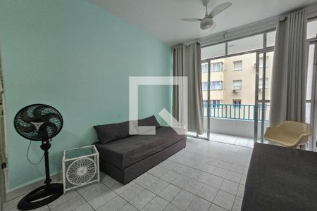 Sala de apartamento para alugar com 1 quarto, 71m² em Centro, Guarujá
