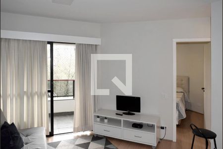 Sala de apartamento à venda com 1 quarto, 40m² em Jardins, São Paulo