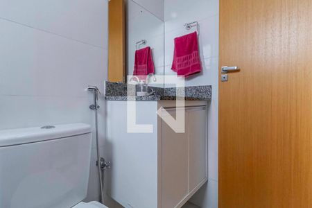 Banheiro da suíte de apartamento à venda com 3 quartos, 140m² em Santa Terezinha, Belo Horizonte