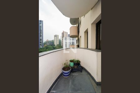 Varanda da Sala de apartamento à venda com 3 quartos, 130m² em Vila Andrade, São Paulo