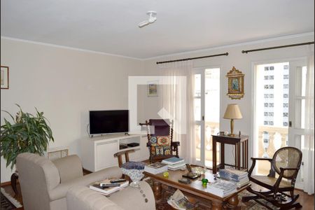 Sala de estar de apartamento à venda com 3 quartos, 168m² em Jardim Paulista, São Paulo