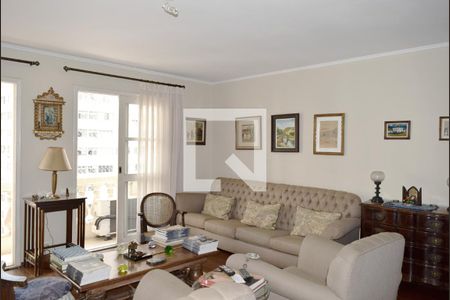 Sala de estar de apartamento à venda com 3 quartos, 168m² em Jardim Paulista, São Paulo
