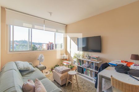 Sala de apartamento à venda com 1 quarto, 43m² em Cristal, Porto Alegre