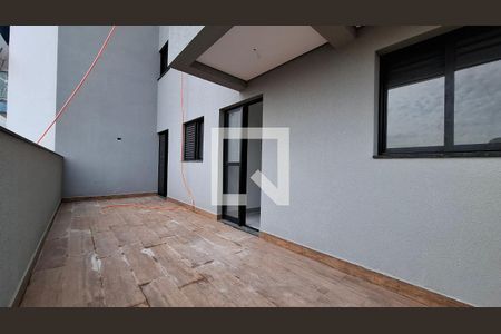 Varanda da Sala de apartamento à venda com 2 quartos, 65m² em Vila Guarani, Santo André
