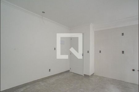 Sala/Cozinha de apartamento à venda com 2 quartos, 47m² em Vila Guarani, Santo André