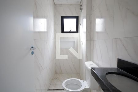 Banheiro Social de apartamento à venda com 2 quartos, 94m² em Vila Guarani, Santo André