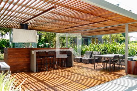 Área comum - Churrasqueira de kitnet/studio à venda com 1 quarto, 35m² em Teresópolis, Porto Alegre