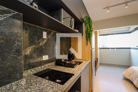 Cozinha de apartamento à venda com 1 quarto, 20m² em Jardim Paulista, São Paulo