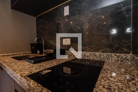 Cozinha de kitnet/studio para alugar com 1 quarto, 20m² em Jardim Paulista, São Paulo