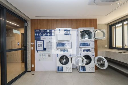 Área comum - Lavanderia de kitnet/studio para alugar com 1 quarto, 20m² em Jardim Paulista, São Paulo