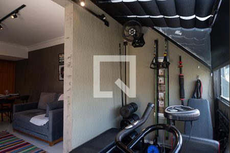 Varanda da Sala (academia) de apartamento à venda com 1 quarto, 52m² em Bela Vista, São Paulo