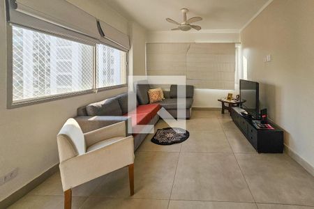 Sala de apartamento para alugar com 3 quartos, 135m² em Vila Maia, Guarujá
