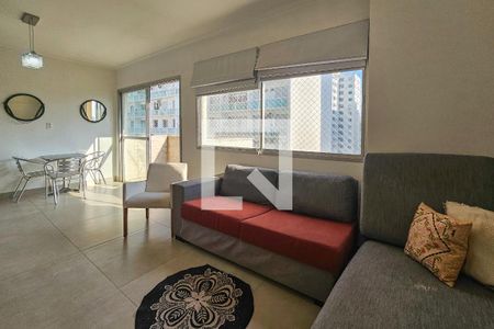 Sala de apartamento para alugar com 3 quartos, 135m² em Vila Maia, Guarujá