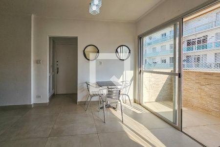 Sala de apartamento para alugar com 3 quartos, 135m² em Vila Maia, Guarujá