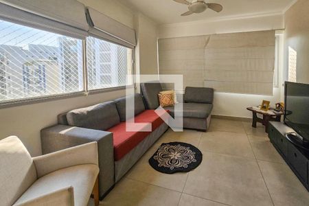 Sala de apartamento para alugar com 3 quartos, 135m² em Vila Maia, Guarujá