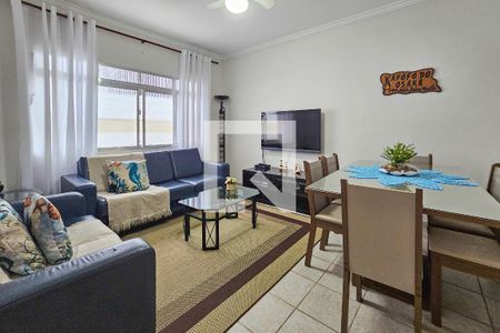 Sala de apartamento para alugar com 2 quartos, 75m² em Vila Alzira, Guarujá