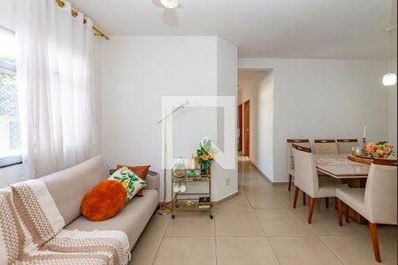 Sala de apartamento à venda com 3 quartos, 75m² em Jardim America, Belo Horizonte