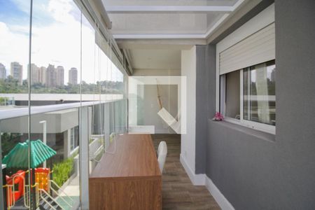 Varanda da Sala de apartamento à venda com 2 quartos, 105m² em Jardim Caravelas, São Paulo