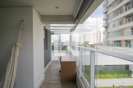 Varanda da Sala de apartamento à venda com 2 quartos, 105m² em Jardim Caravelas, São Paulo