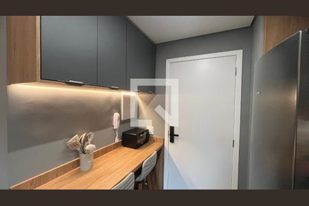 Cozinha de kitnet/studio à venda com 1 quarto, 27m² em Pinheiros, São Paulo