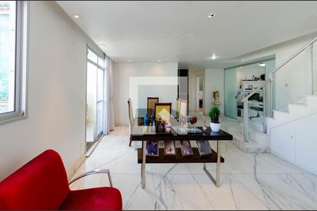 Sala de apartamento à venda com 3 quartos, 214m² em Buritis, Belo Horizonte