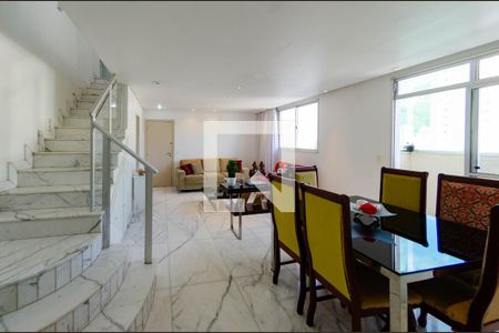 Sala de apartamento à venda com 3 quartos, 214m² em Buritis, Belo Horizonte