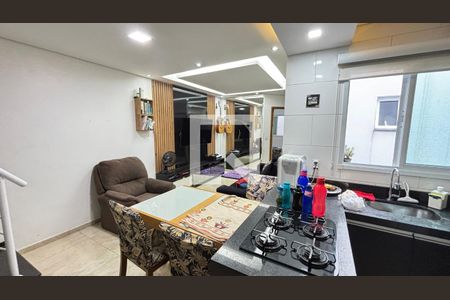 Sala - Sala de Jantar de apartamento à venda com 2 quartos, 90m² em Vila Linda, Santo André