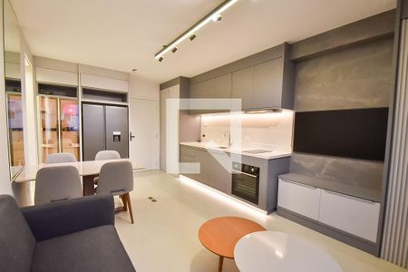 Sala/cozinha de apartamento à venda com 1 quarto, 39m² em Vila Mariana, São Paulo