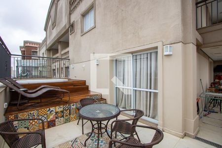 Varanda da sala de apartamento à venda com 4 quartos, 201m² em Vila Bastos, Santo André