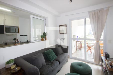 Sala de apartamento à venda com 2 quartos, 66m² em Brooklin, São Paulo