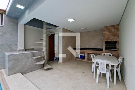 Churrasqueira de casa para alugar com 5 quartos, 350m² em Nova Mirim, Praia Grande