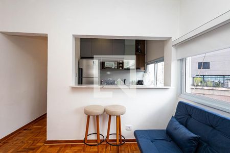Sala de apartamento à venda com 1 quarto, 42m² em Bela Vista, São Paulo