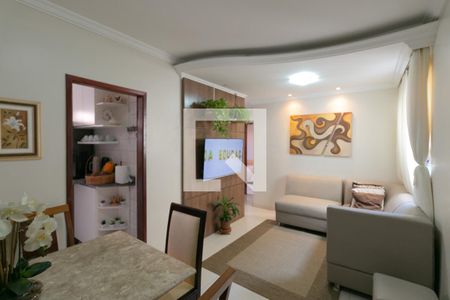 Sala de apartamento à venda com 3 quartos, 63m² em Santa Branca, Belo Horizonte
