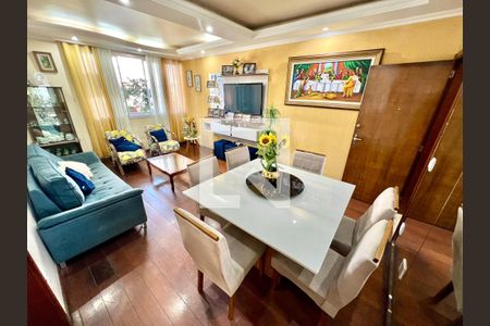 Sala de apartamento à venda com 3 quartos, 70m² em Santa Branca, Belo Horizonte