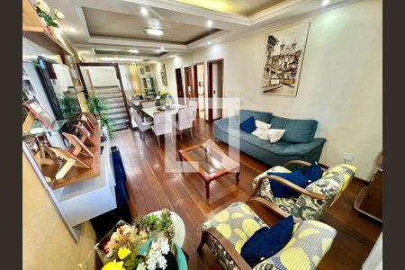 Sala de apartamento à venda com 3 quartos, 70m² em Santa Branca, Belo Horizonte