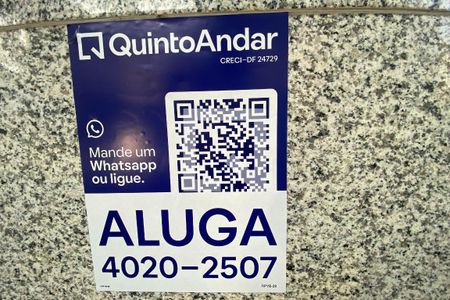 Placa de kitnet/studio para alugar com 1 quarto, 45m² em Noroeste, Brasília