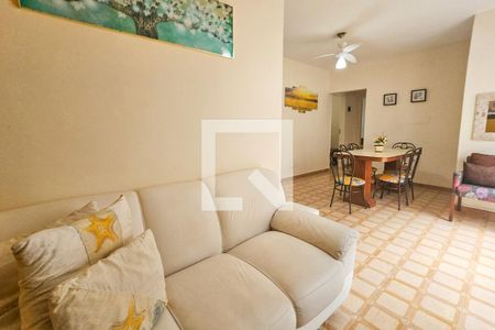 Sala de apartamento para alugar com 3 quartos, 80m² em Jardim Belmar, Guarujá