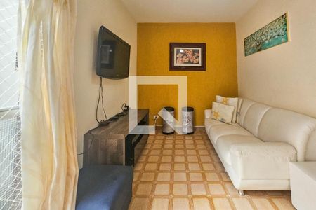 Sala de apartamento para alugar com 3 quartos, 80m² em Jardim Belmar, Guarujá