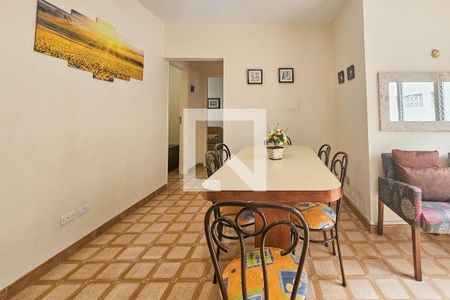 Sala de apartamento para alugar com 3 quartos, 80m² em Jardim Belmar, Guarujá