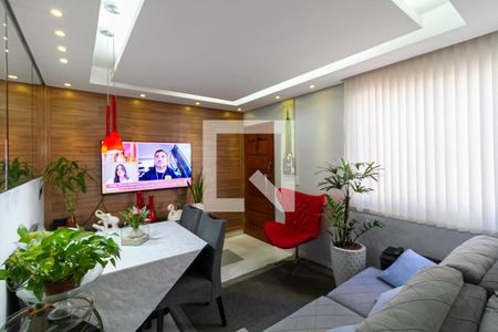 Sala  de apartamento à venda com 2 quartos, 53m² em Castelo, Belo Horizonte