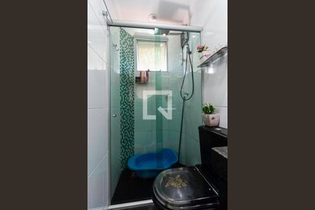 Banheiro social  de apartamento à venda com 2 quartos, 53m² em Castelo, Belo Horizonte