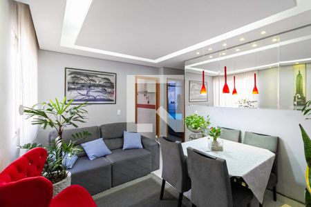 Sala  de apartamento à venda com 2 quartos, 53m² em Castelo, Belo Horizonte