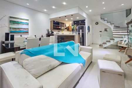 Sala de apartamento para alugar com 3 quartos, 125m² em Loteamento Joao Batista Juliao, Guarujá