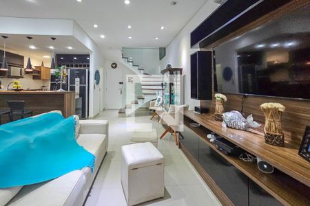 Sala de apartamento para alugar com 3 quartos, 125m² em Loteamento Joao Batista Juliao, Guarujá