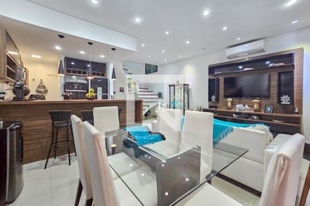 Sala de apartamento para alugar com 3 quartos, 125m² em Loteamento Joao Batista Juliao, Guarujá