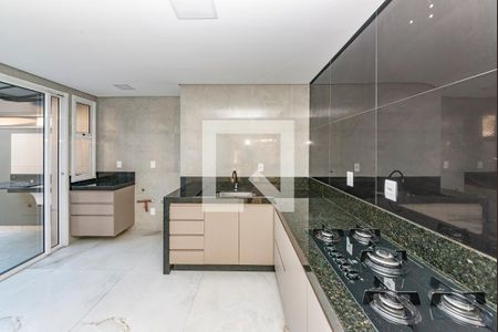 Cozinha de apartamento à venda com 3 quartos, 140m² em Alto Caiçaras, Belo Horizonte