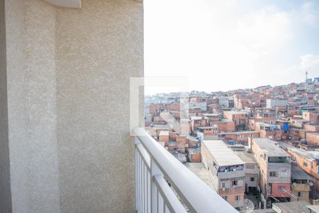 Varanda da sala de apartamento à venda com 2 quartos, 46m² em Vila Nogueira, Diadema