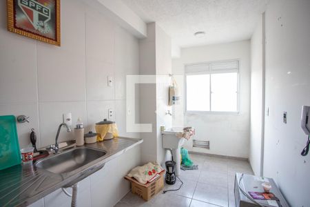 Cozinha  de apartamento à venda com 2 quartos, 46m² em Vila Nogueira, Diadema